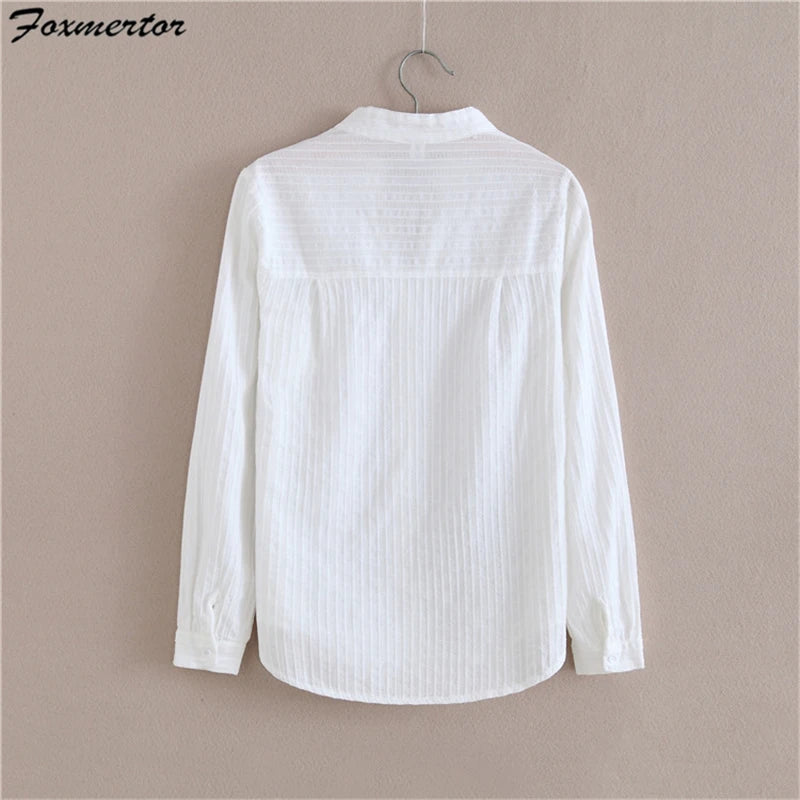 100% Cotton White Blouse