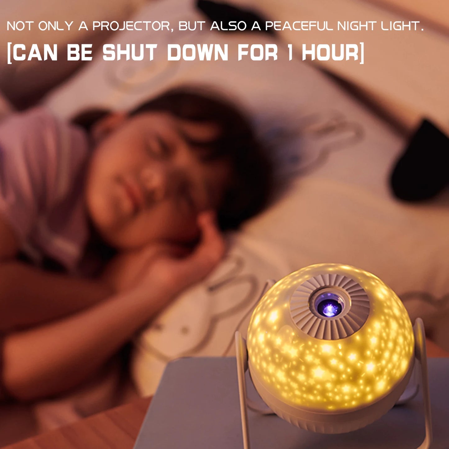 Rotating LED Star Projector Night Light