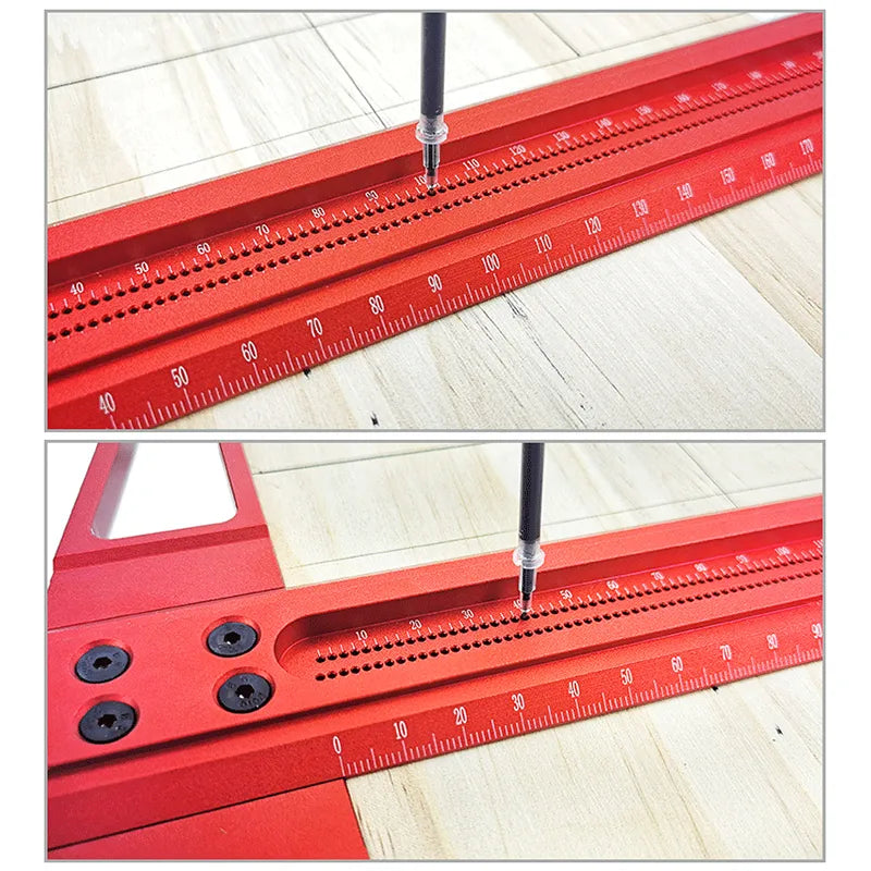 Woodworking Scribe 60-600mm T-type Ruler
