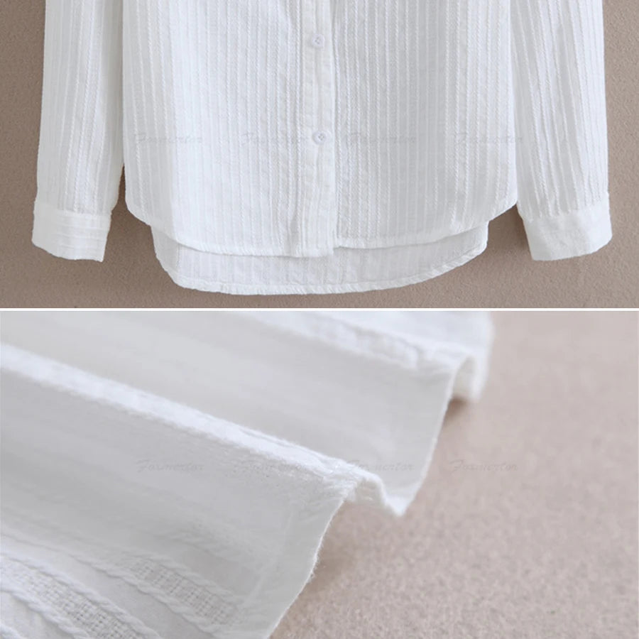 100% Cotton White Blouse
