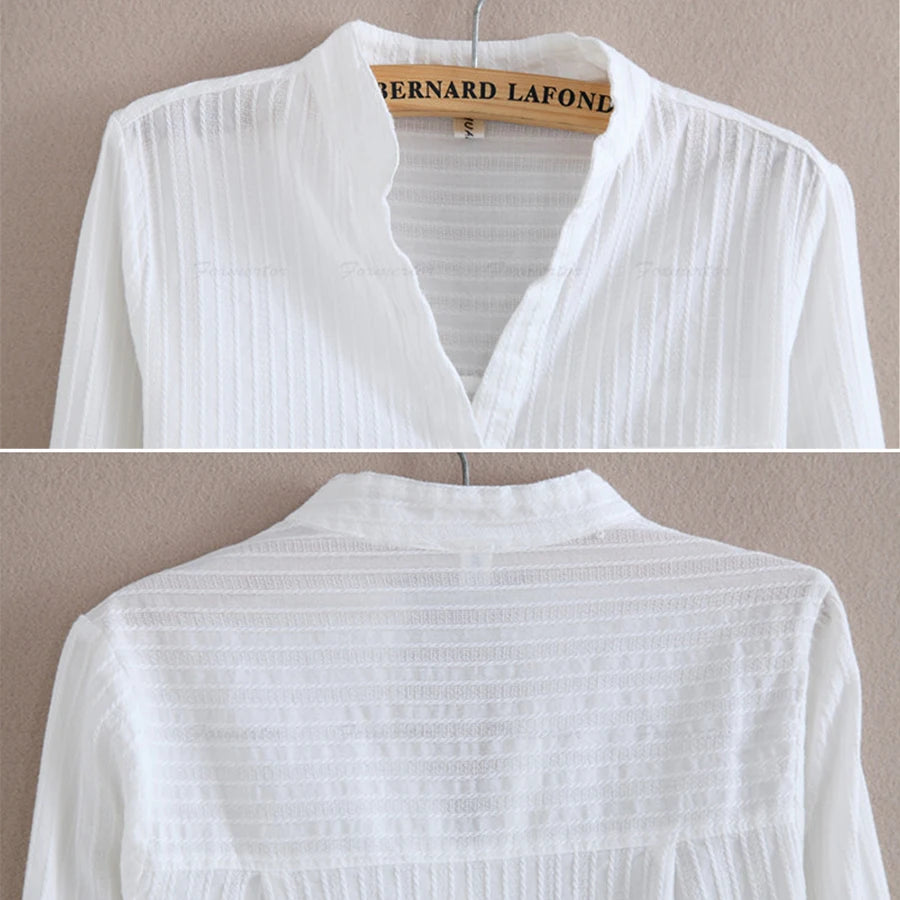 100% Cotton White Blouse