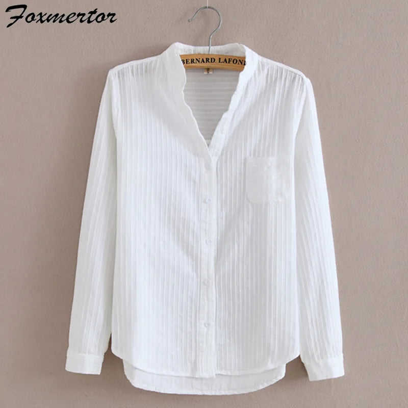 100% Cotton White Blouse