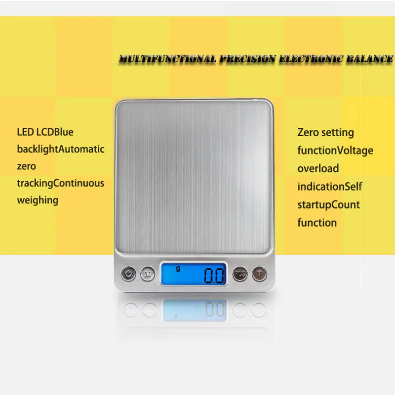 500/0.01g 3000g/0.1g LCD Mini Electronic Digital Scale