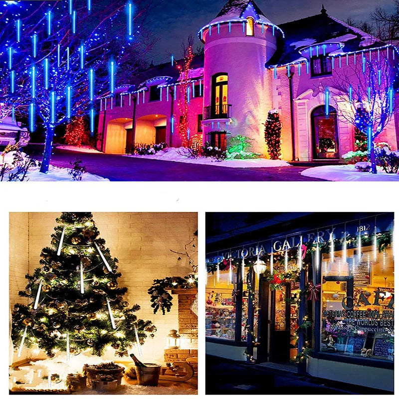 30/50cm Tubes Meteor Shower Rain Led Fairy String Lights