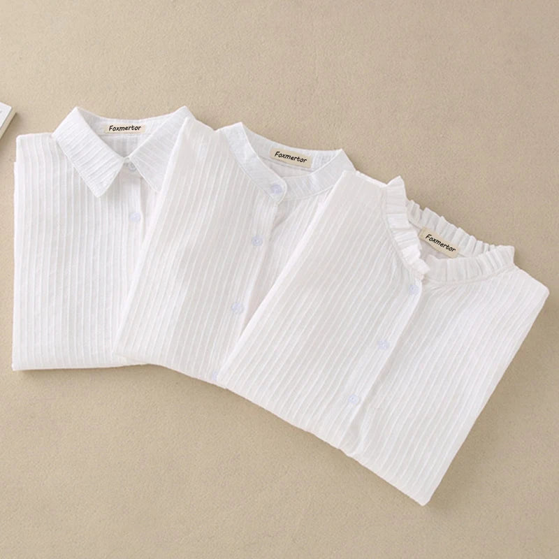 100% Cotton White Blouse