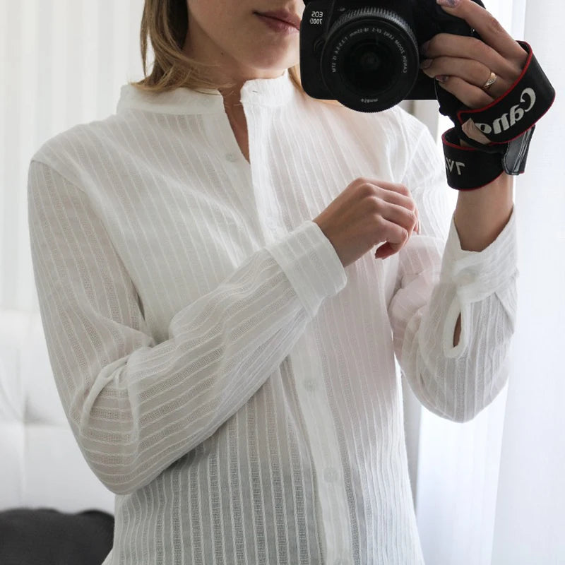 100% Cotton White Blouse