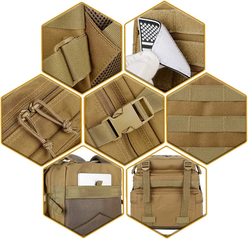 25L /50L Large Capacity Military Tactical Waterproof Backpack