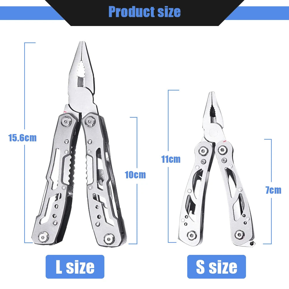 Mini Portable Multi-tool Pocket Knife Pliers Repair Tool