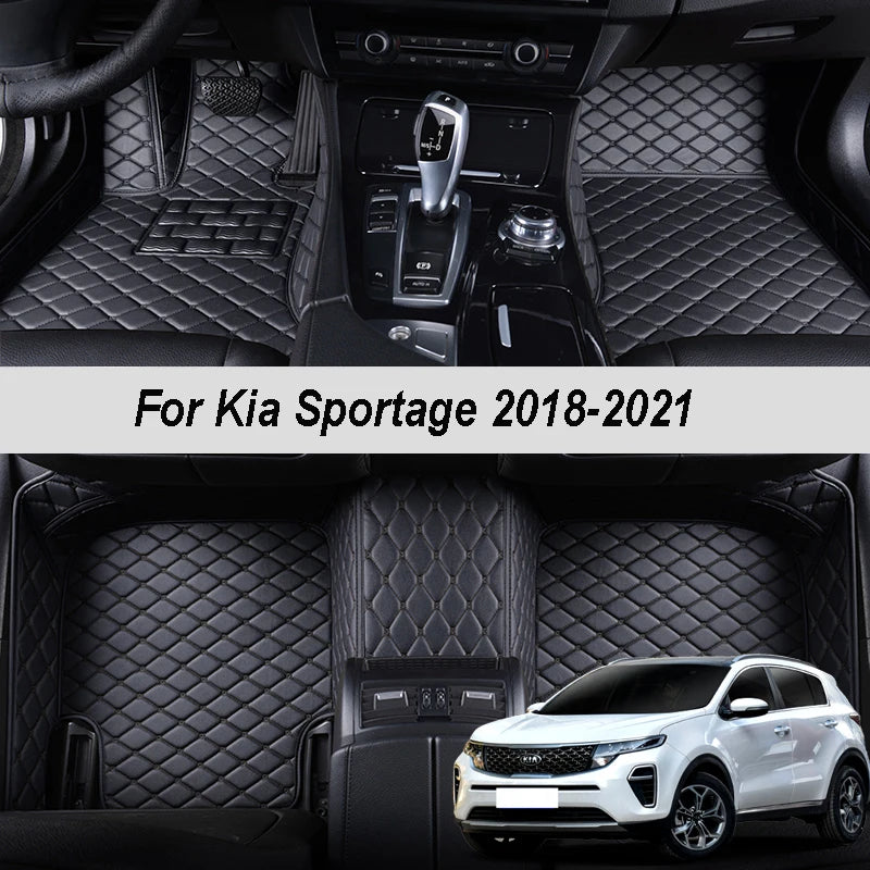 Custom Made Leather Car Floor Mats For Kia Sportage 4 nq5 2022 Interior Details Carpets Rugs Foot Pads Accessories