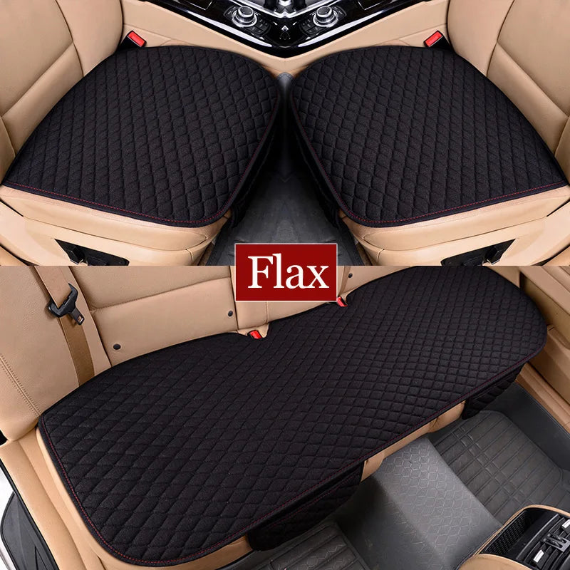 Flax Front Rear Back Car Seat Cover