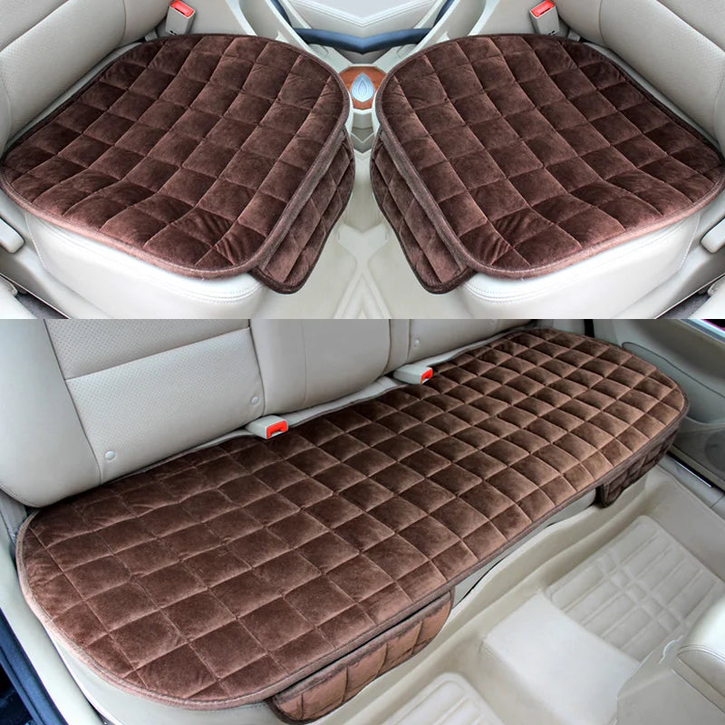Front and rear fabric cushion car seat covers