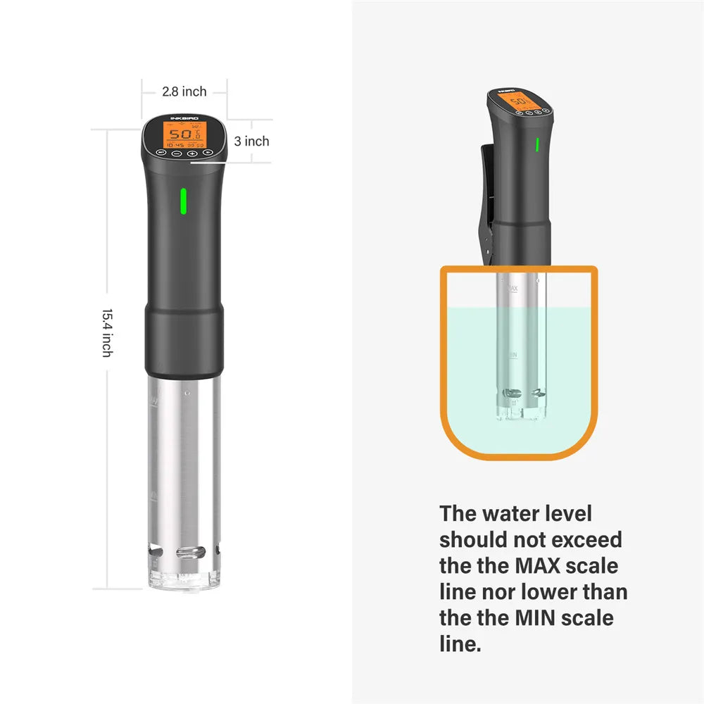 Wi-Fi Precision Cooker Powerful and Durable Immersion Circulator with Stainless Steel Components