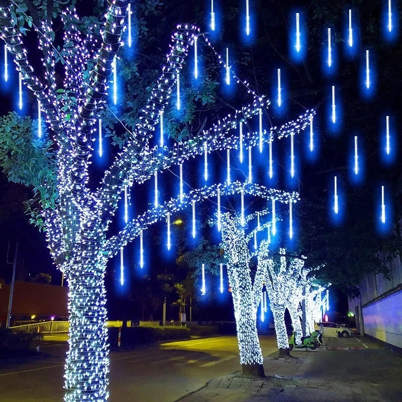 30/50cm 10 Tube Meteor Shower Rain LED String Lights