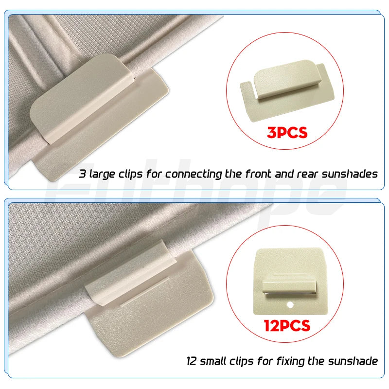 Upgrade Ice Cloth Buckle Sun Shades Roof For Tesla