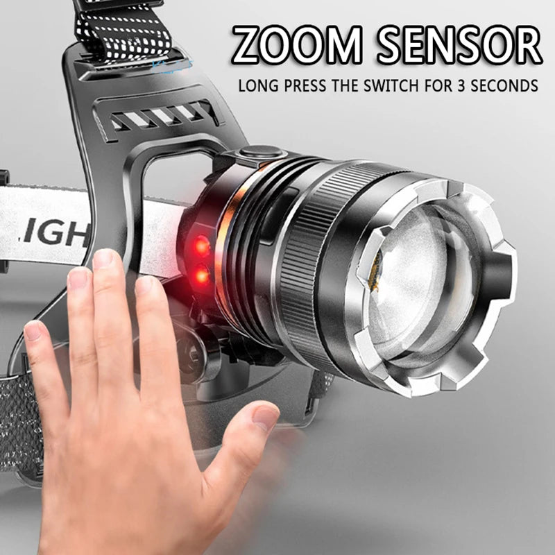 LED Rechargeable Headlamp (Waterproof)
