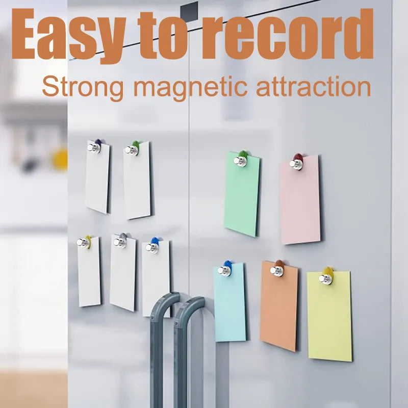 3/5/10/12pcs Super Strong Neodymium Magnetic Pushpins Sucker Thumbtack Durable Steel Magnet Push Pin for Refrigerator Whiteboard