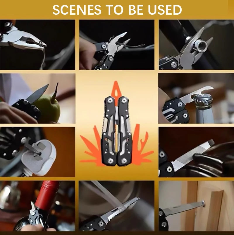 Mini Portable Multi-tool Pocket Knife Pliers Repair Tool