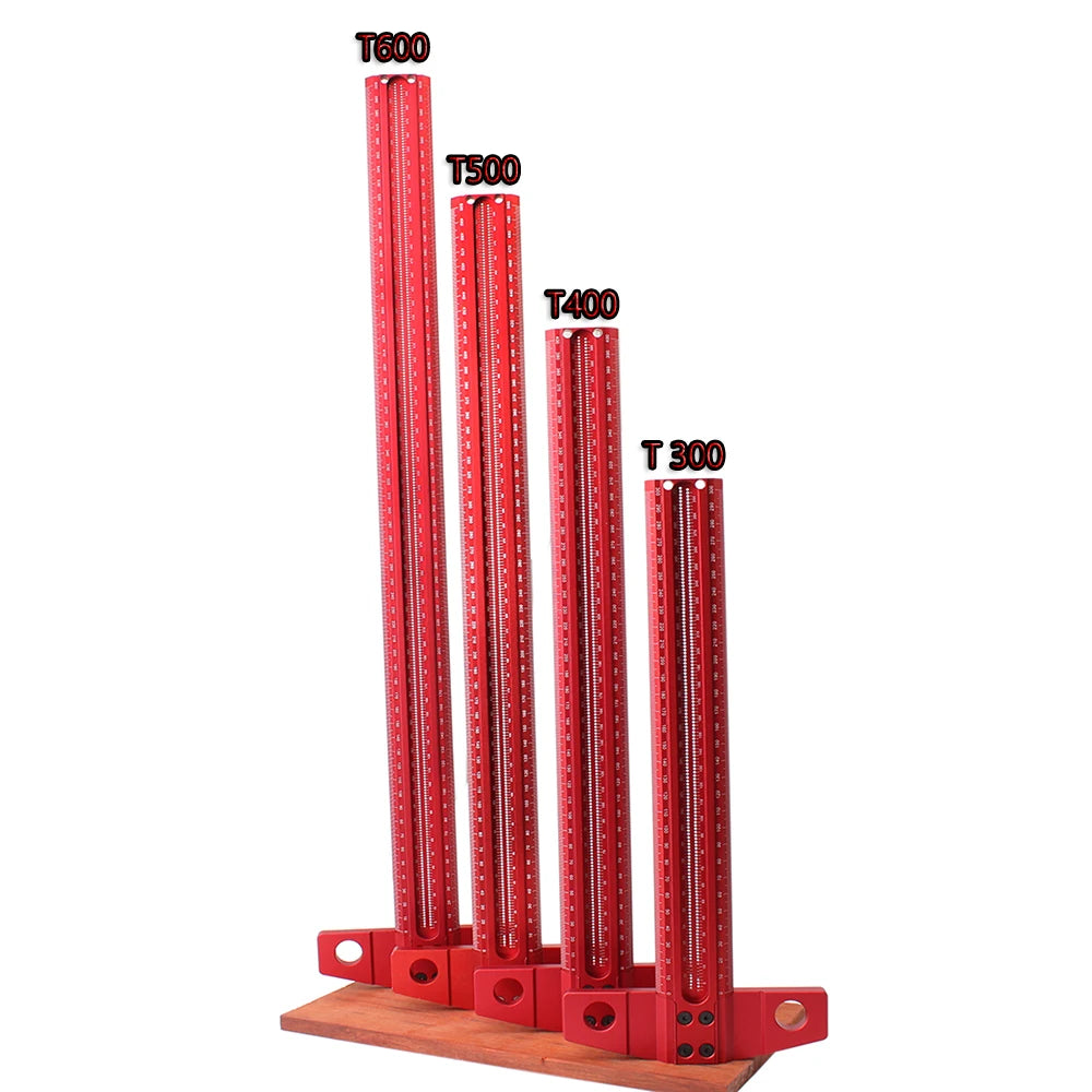 Woodworking Scribe 60-600mm T-type Ruler