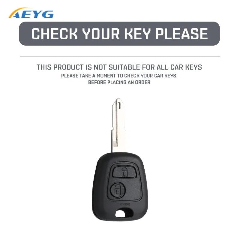 Car Remote Key Case Cover For Peugeot