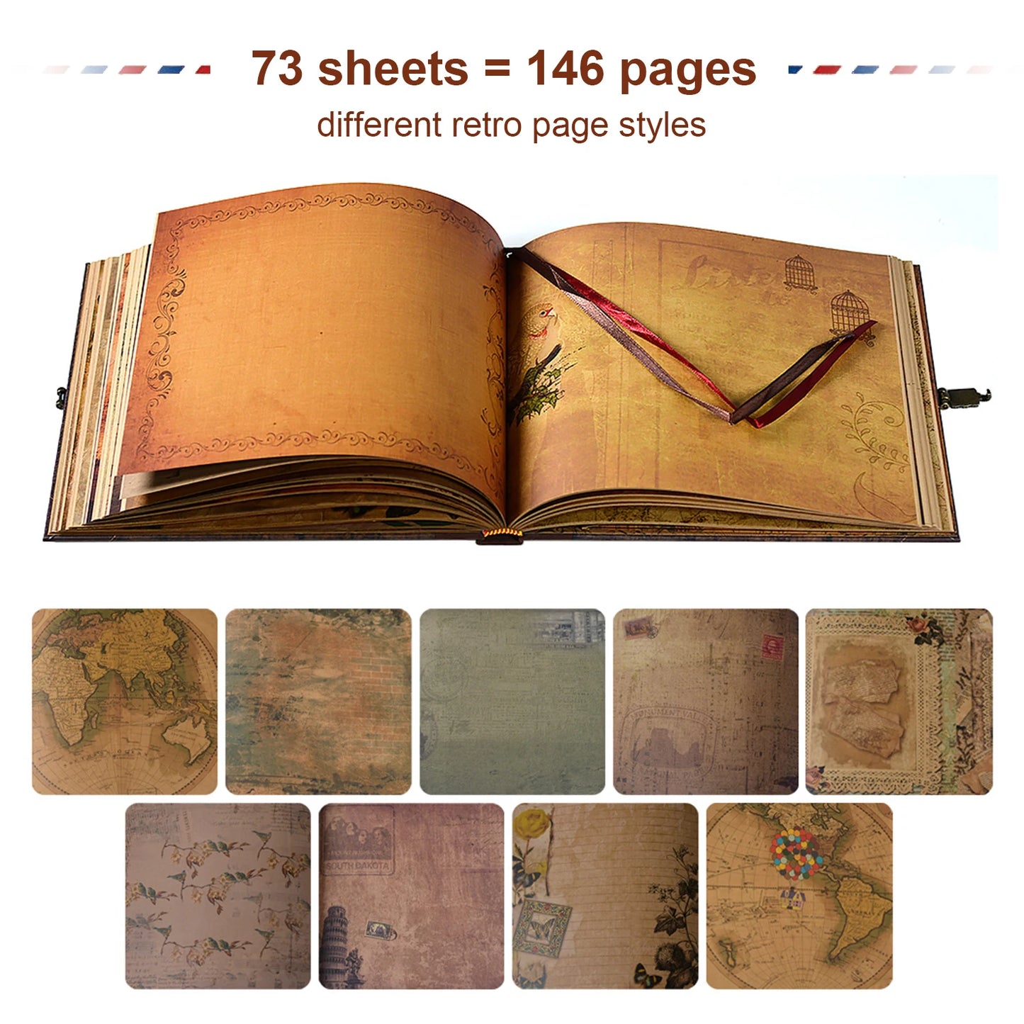 146 Page Our Adventure Handmade Scrapbook Photo Album