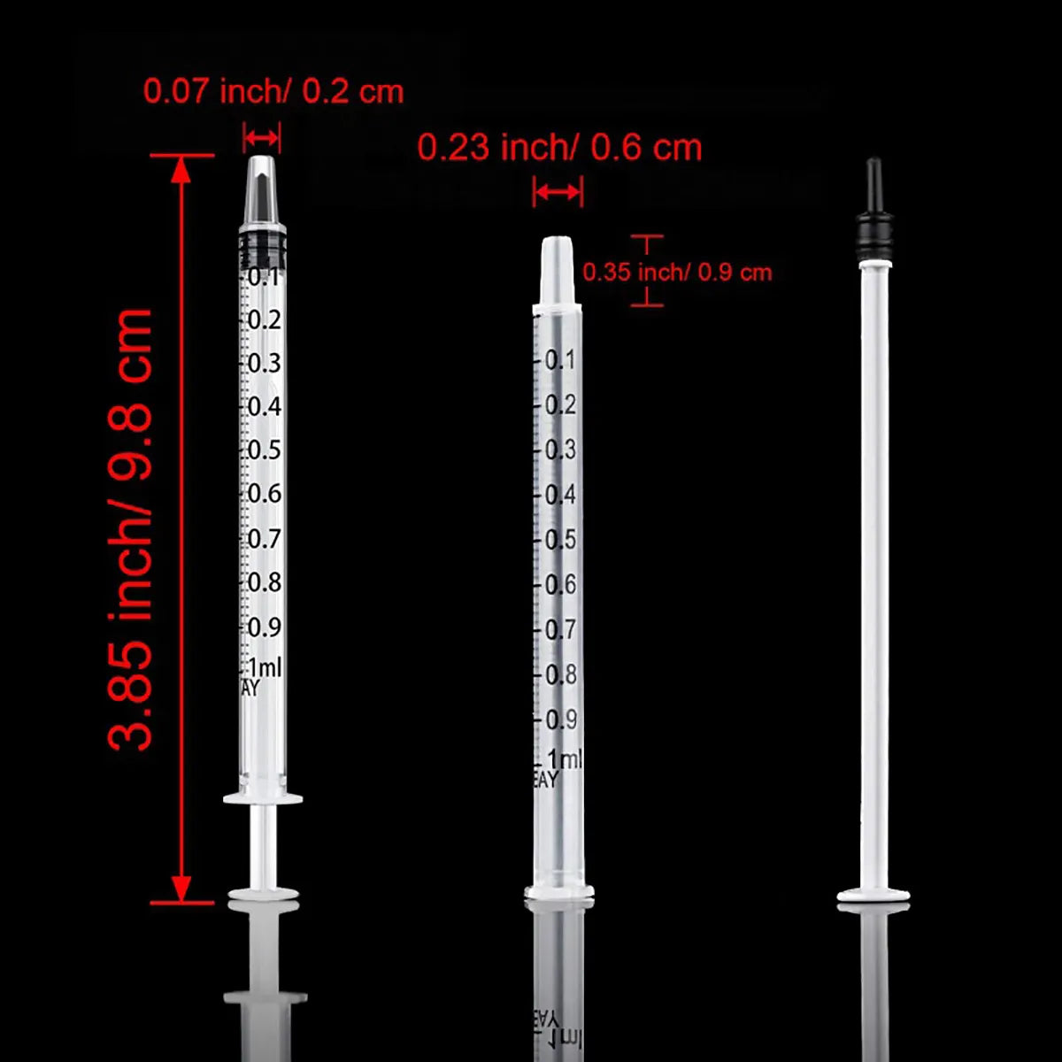 1ml Syringes + 30G 4MM Injection Needles