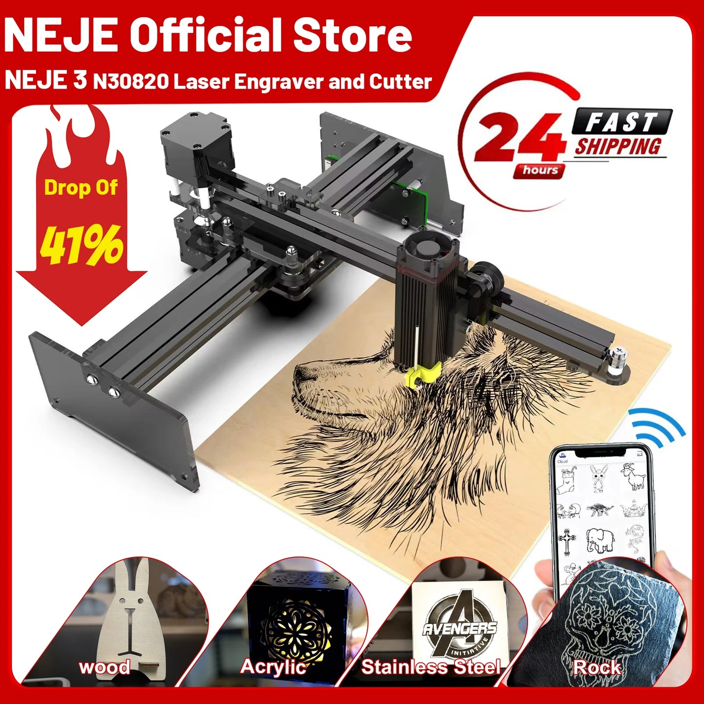 40W Fast Mini Laser Engraver