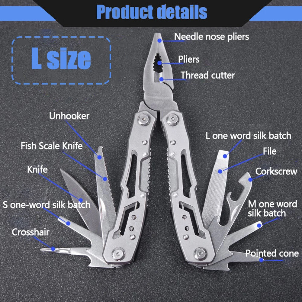 Mini Portable Multi-tool Pocket Knife Pliers Repair Tool