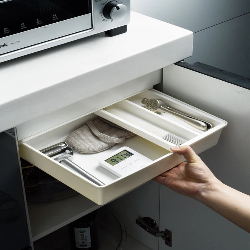 Self-Adhesive Under Desk Drawer Storage