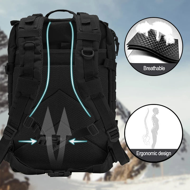25L /50L Large Capacity Military Tactical Waterproof Backpack