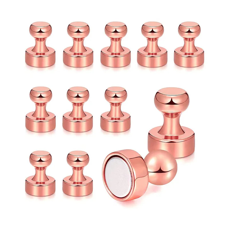3/5/10/12pcs Super Strong Neodymium Magnetic Pushpins Sucker Thumbtack Durable Steel Magnet Push Pin for Refrigerator Whiteboard