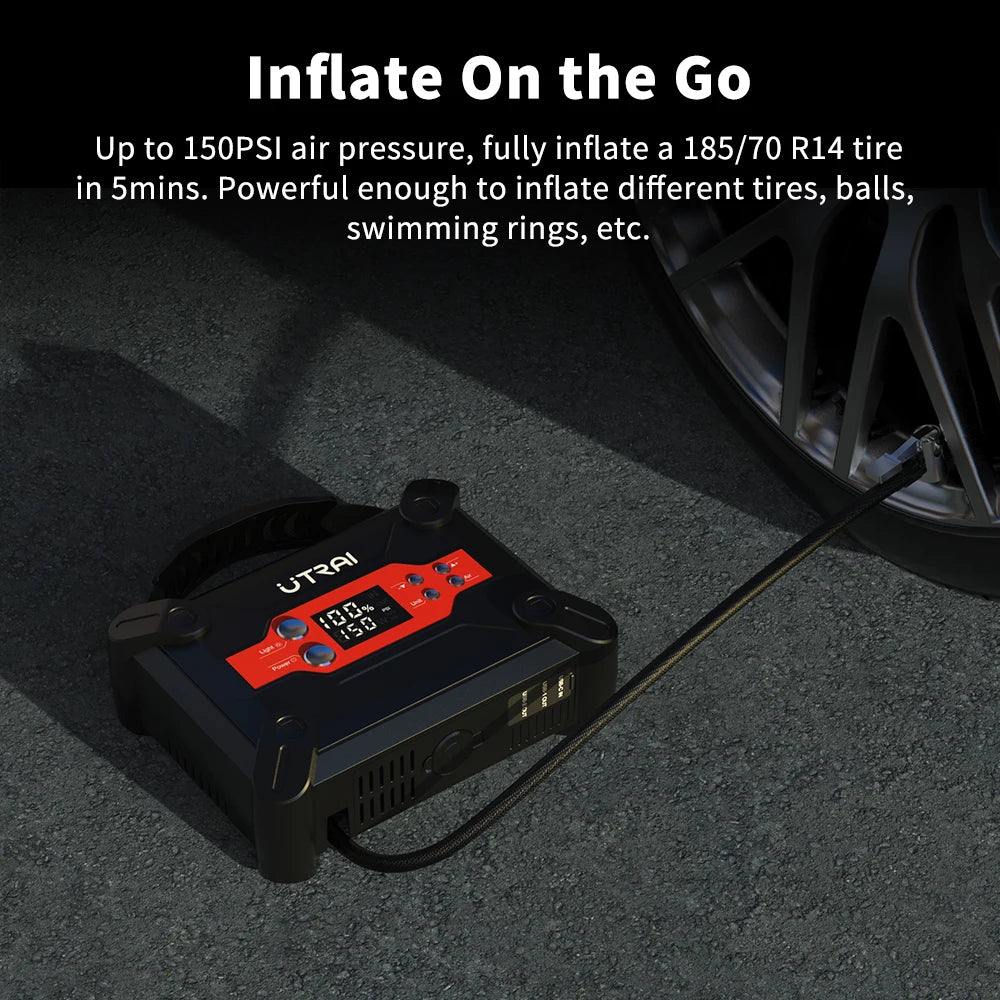 1800A Jump Starter with Air Compressor Power Bank