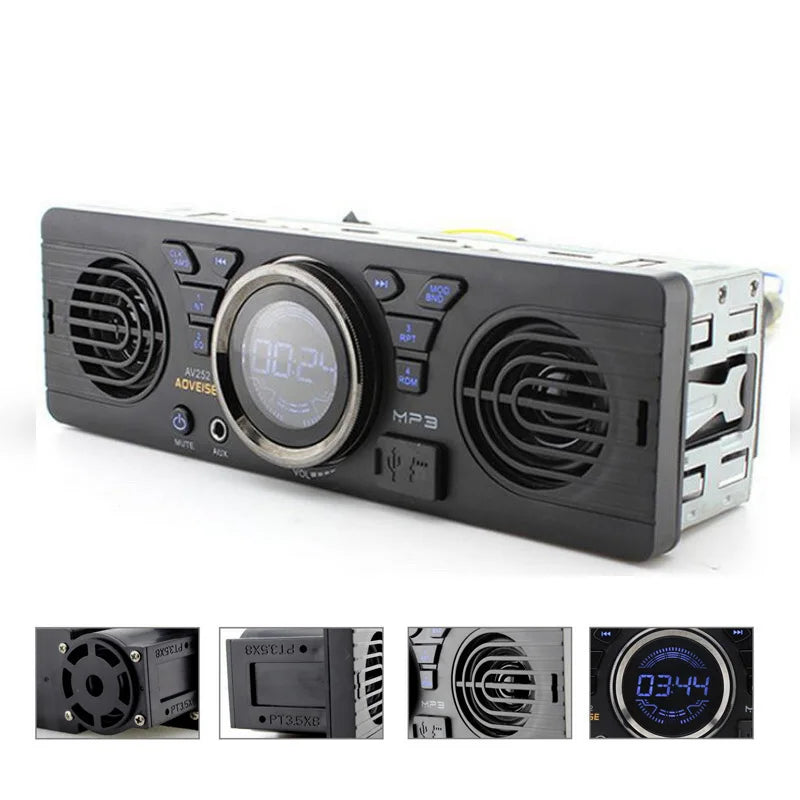 12V Bluetooth built-in 2-speaker car radio