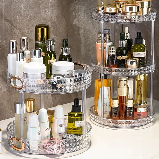 Desktop  Rotating Acrylic Cosmetic Organizer