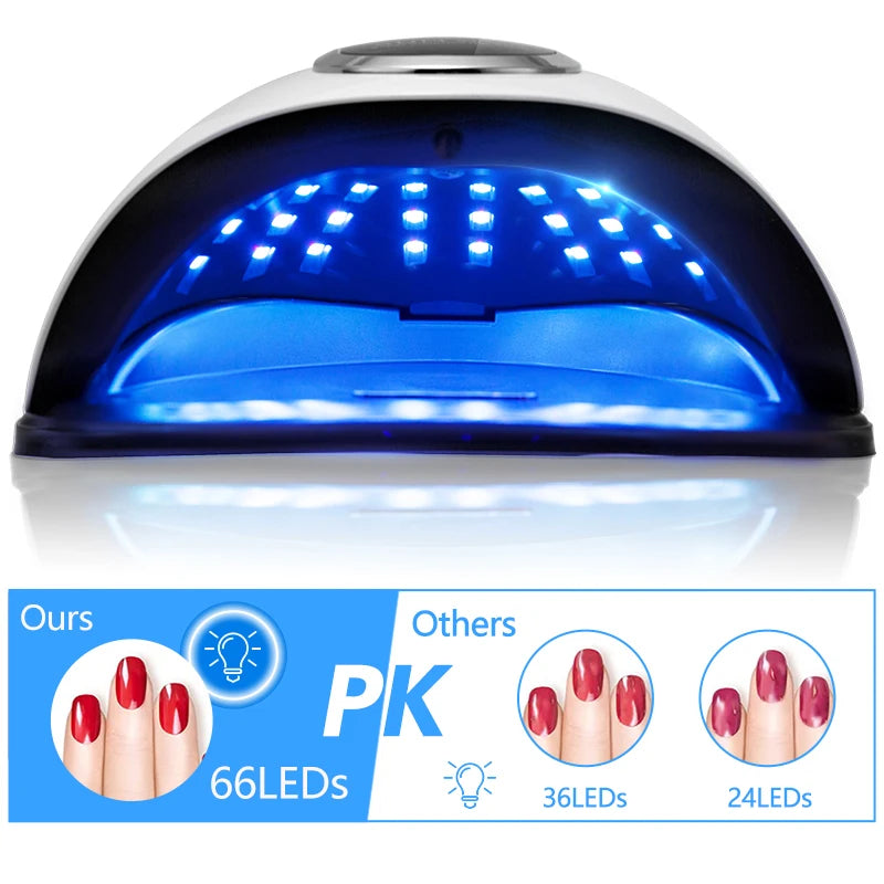 66LED UV Nail Dryer For Drying Nail Gel Polish With Large LCD Touch Screen