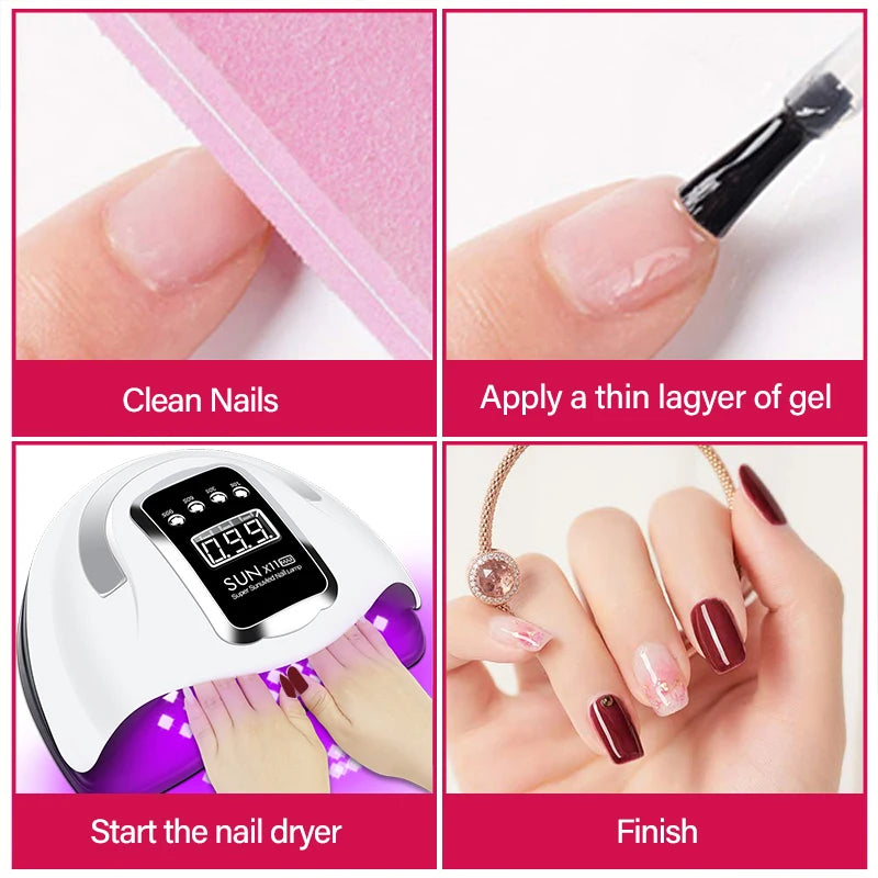 66LEDs Powerful UV LED Nail Dryer For Nail Gel Polish