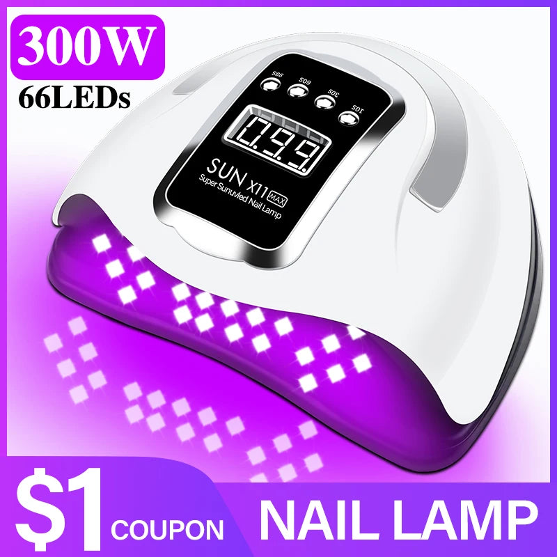 66LEDs Powerful UV LED Nail Dryer For Nail Gel Polish