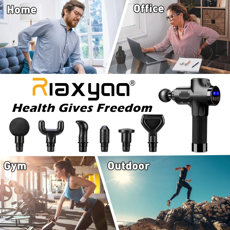 High-frequency massage gun with portable bag therapy