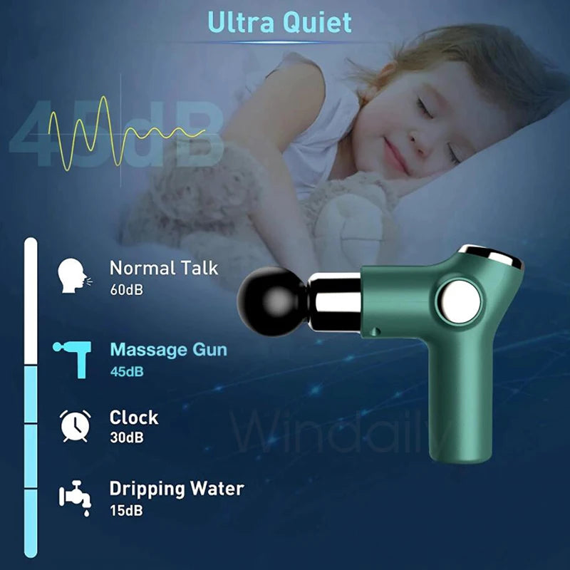 32 Speed and Touch Screen Mini LCD Massage Gun