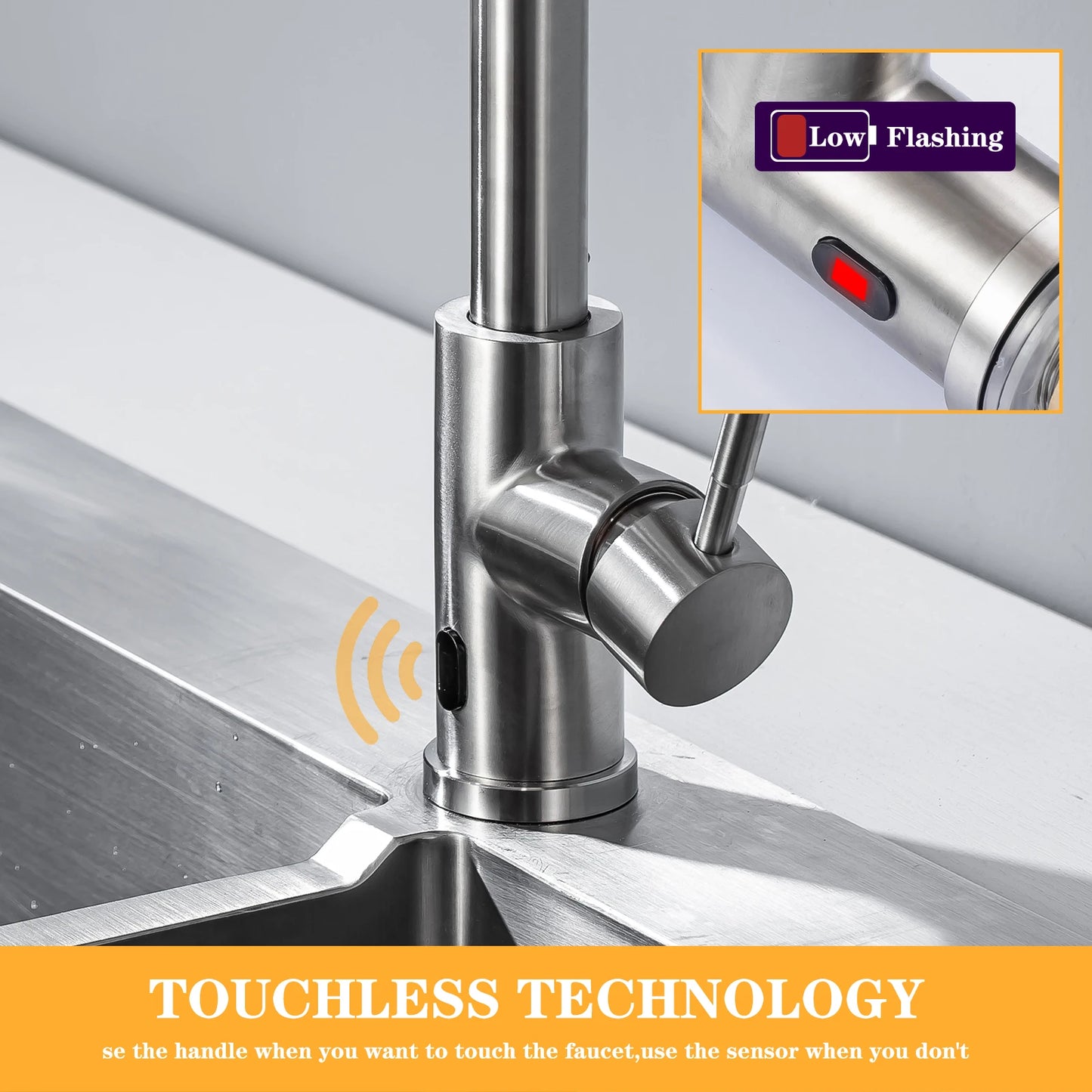 Smart Touchless Kitchen Faucet