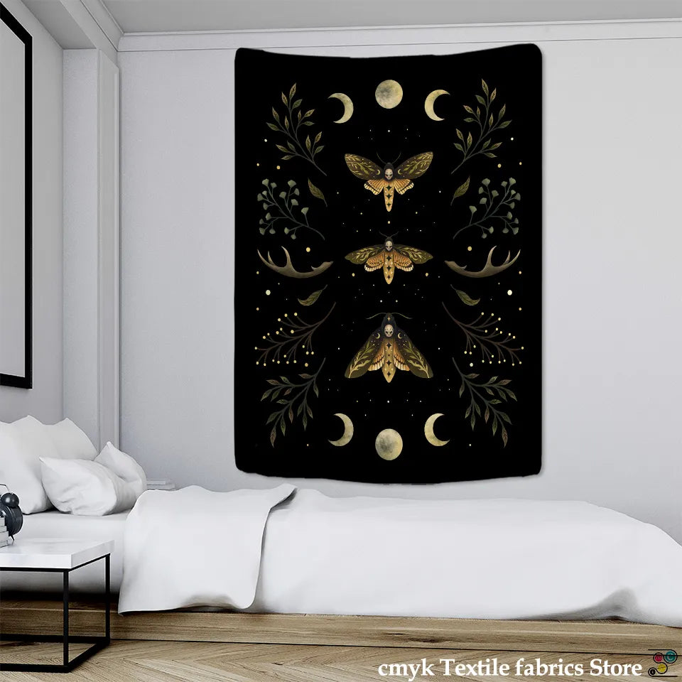 Vintage Moon Phase Tapestry