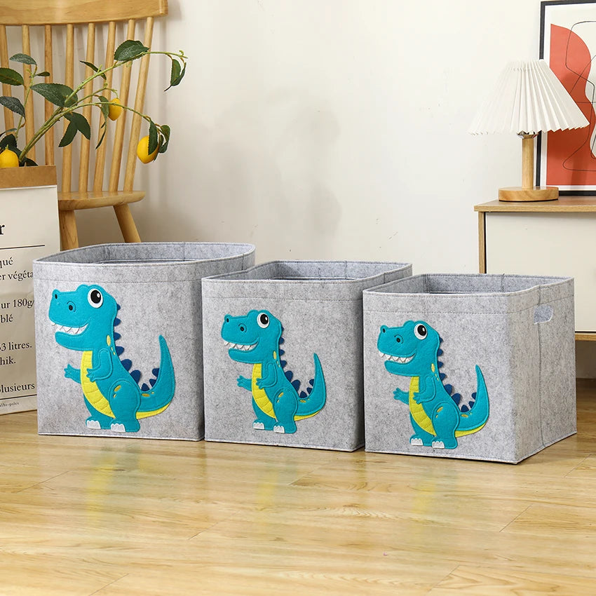 Cube Folding Thickened Felt Fabric Storage Box