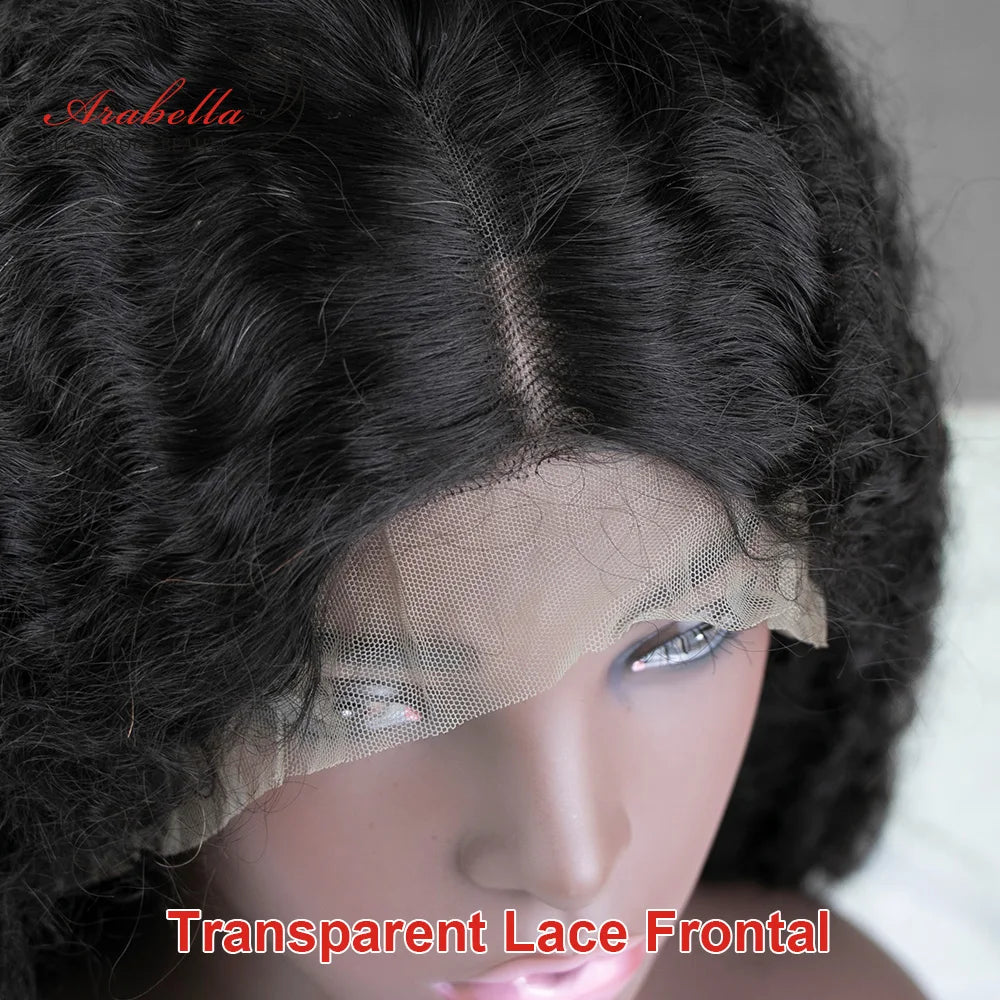 Deep Wave 13x4 Transparent Lace Frontal with Baby Hair Wig