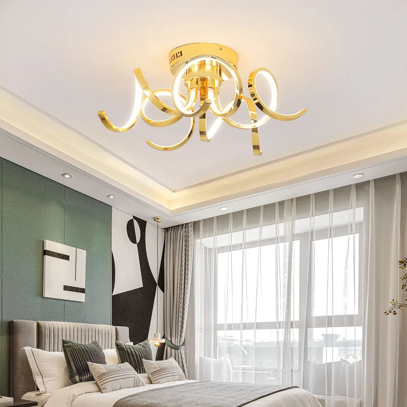 90-260V Chrome/Gold Plated LED Chandelier