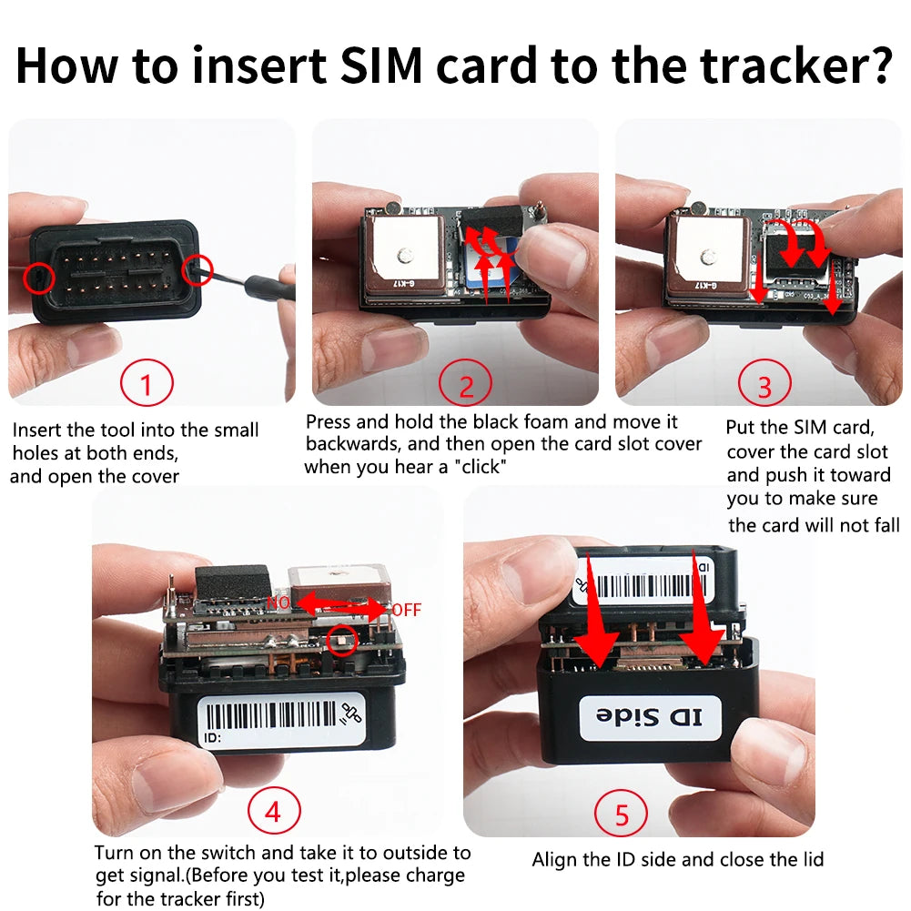 Mini Car Tracking Device with Online Software