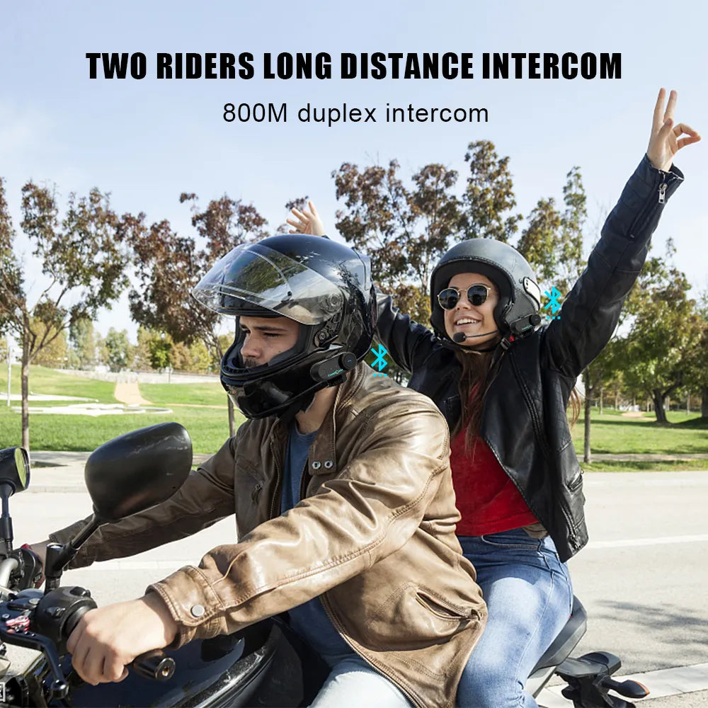Bluetooth Motorcycle Intercom Helmet Headset