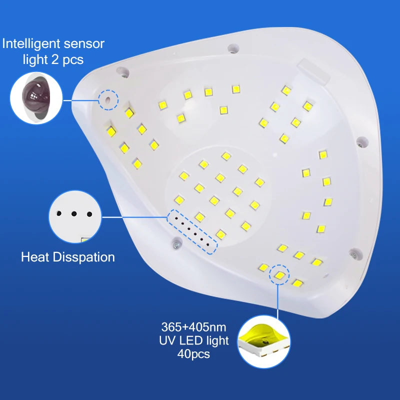 UV LED Lamp for Nails with Memory Function