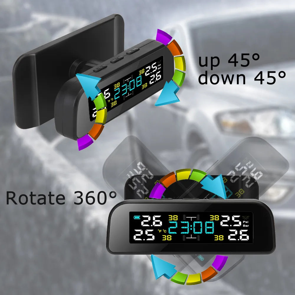 Solar Power Wireless Tire Pressure Monitoring System