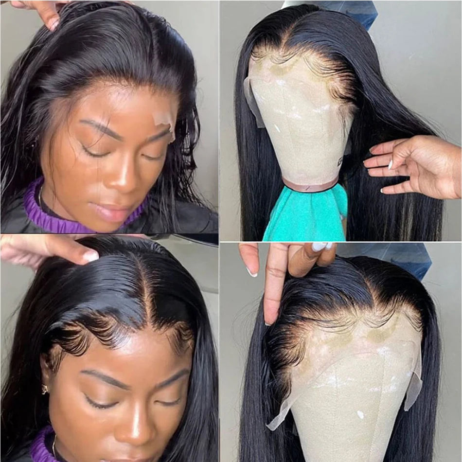 13x4 and 13x6 Straight Transparent HD Lace Frontal Wigs