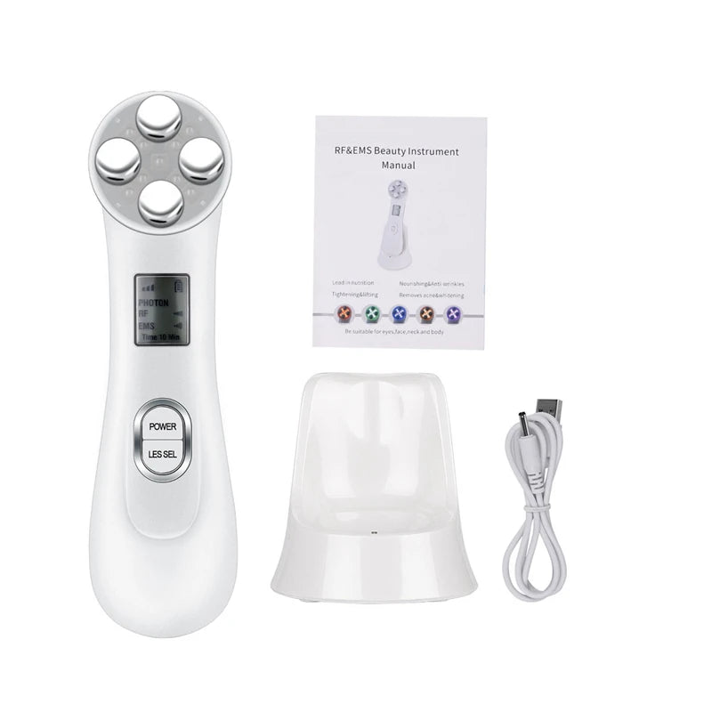 Microcurrent Facial Massager for Face Lifting and Tightening