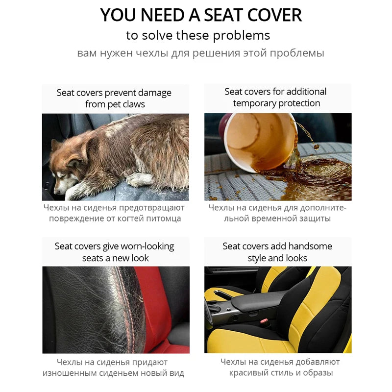 High Quality Universal Seat Covers (Double Front Seats and 2+1 Seats)